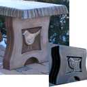 SvitMolds Mold Bench Leg Mould Concrete Garden Benches #B01, 16.14 X 14.76 X 3 Inches