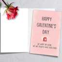 4 x Happy Galentines Day Card for Best Friend, Funny Galentine's Day Card Gifts for Bestie, Female Friend, Gal Pal (QQ-156)