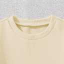 RoseSeek Girl's Cartoon Graphic Long Sleeve Crewneck Sweatshirts Drop Shoulder Cute Pullover Tops T Shirt (L)