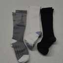 FITRELL 3 Pairs Compression Socks for Women and Men 20-30mmHg-Circulation Support Socks (Small-Medium, Black+white+grey)
