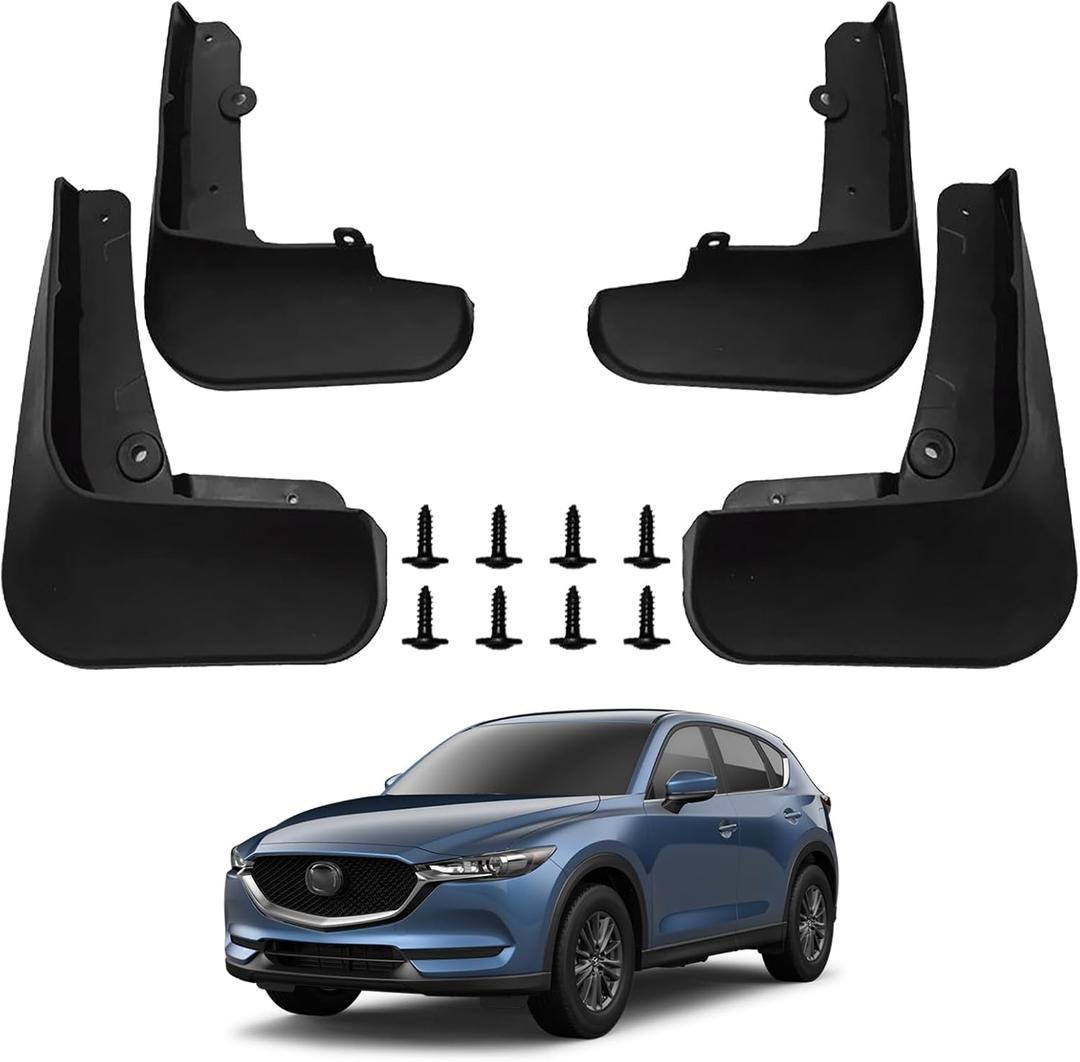 Mud Flaps for Mazda CX-5 CX5 2017-2021 Mud Guards Splash Guards Tire Protector Mudguard Accessories Front & Rear 4pcs Set 2018 2019 2020