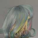 Linfairy Short Bob Harajuku Cosplay Wig Halloween Costume Diamond Wig for Women (ombre)