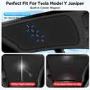 2026 Upgrade for Tesla New Model Y Juniper 2025 2026 Sunshade Roof [No Sag,Ice-Crystal Cooling Coatings] Heat Insulation Glass Roof Sun Shade for Tesla Model Y Accessories 2025 2026 Black