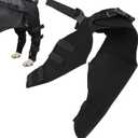 Dog Knee Brace for Torn Hind Leg, Dog Knee Brace for Back Hind Rear Leg Torn Tear, Relieve Joint Pain and Muscle Sore (HJ25 Rear Double Leggings Black XS)