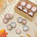 24 Pcs Friend Gatherings Unscented Candles 1.97 x 1.18 Inch Happy Friendsgiving Party Favors Unscented Candles Gift Bulk Tealight Ideal for Daily Use Baby Shower Return Gifts for Guests