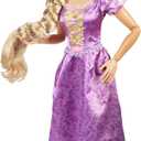 Disney Princess Rapunzel Doll Playdate 32 Tall & Poseable, My Size Articulated Doll in Purple Dress, Comes with Brush to Comb Her Long Golden Hair, Flower Garland Hairband & Hair Pins