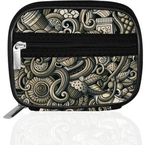 Serfeymi Weekly Travel Pill Organizer Pill Case for Purse with Removable 7 Day Pill Box, Fashionable Travel Medicine Organizer Pill Container for Medicine, Vitamin, Supplement - Brown 03