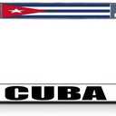 Fastasticdeals Cuba Cuban Flag License Plate Frame Tag Holder Cover