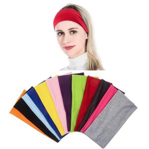 Yeshan Pack of 12 Wide 5 Inch Wicking Stretchy Athletic Bandana Headbands/Head wrap/Yoga Headband/Head Scarf/Best Looking Hairband for Sports or Fashion,Candy Colors in Wide No3 12PCS