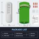 Universal Ceiling Fan Remote Control Kit Replacement for Hunter Remote 99600,99770,99122, 99123,99813,99392,99813,K5579-01,3-Speed Light Dimmer and Wall Holder Mount