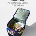 wiggle wiggle Insulated Lunch Box, Reusable Cooler Tote Bag with Thermal Insulation, Waterproof Interior Non-Slip Handles for Work, Picnic & Travel Smile We Love(L)