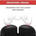 Width Adjustable Bike Seat - Comfortable Prostate Friendly Bicycle Saddle Suitable for Mountain, Road, City and Stationary Exercise Bikes