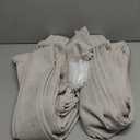 Extra Long Sheer Curtains 108 Inches Long 2 Panels Set for Dining Room, Elegant Natural Linen Pinch Pleated Tan Curtain & Drapes for Living Room Light Filtering Sheers 40"W x 108"L Windows Grey Brown