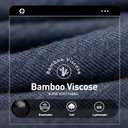 BAMBOO COOL Men's Tagless Briefs Coverd Waistband Comfort Soft Underwear with Contour Pouch Breathable Underpants, Multipacks (Black, XXL)