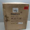 ONELUX 1626 Acrylic Bedside nightstand with Additional Shelf,Lucite Occasional Sofa Tables, Clear