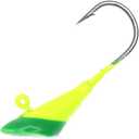 Shad Darts Jig Heads (1/4 OZ 50PCS, Green/Chartreuse)