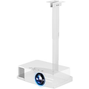 Adjustable Projector Ceiling Mount,Universal Projector Shelf for Ceiling and Wall, Holds up to 22lbs，No Hole Installation, Hidden Cable Routing, White