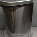 Ninestars DZT-70-11R Automatic Touchless Motion Sensor Semi-Round Trash Can/Recycler, 18.5 Gal. 70 L., Stainless Steel