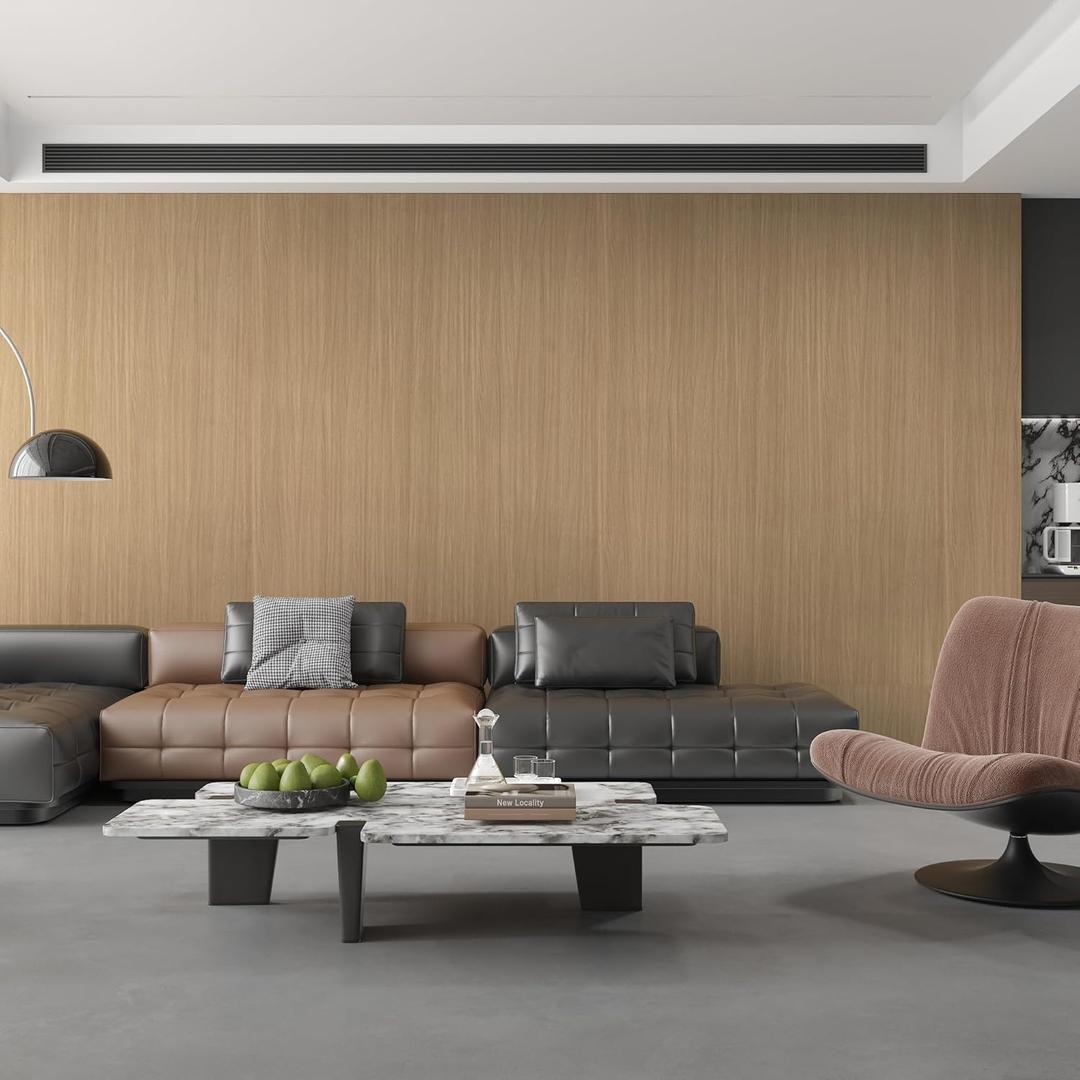 Extra Wide 31.5"x157" Thicken Wood Contact Paper Peel and Stick Self Adhesive Wallpaper Removable Wall Paper Brown Contact Paper Faux Wood Stickers for Kitchen Countertops Door Table Walls