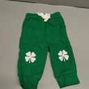 Douhoow Baby Boy St Patricks Day Outfit Infant Boy Girl My 1st St Patricks Embroidered Baby Sweatshirt Romper Pants Set 3-6 Month
