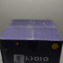 MAXYOYO Bean Bag Chair for Adults, Large 4 ft Bean Bag Chair with Foam Filling, Ultra Soft Fur Lazy Sofa for Living Room Bedroom, Machine Washable Cover (Black)