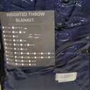 Yescool Weighted Blanket for Adults (17 lbs, 60" x 80", Blue) Cooling Heavy Blanket for Sleeping Perfect for 110-130 lbs, Queen Size Breathable Blanket with Premium Glass Bead, Machine Washable