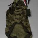 Camo Dog Hoodie Dog Clothes Extra Warm Fleece Lining Stretchy Fit for Small Medium Large Dogs (Camo, Large) (L(Chest:21",Back:14"))