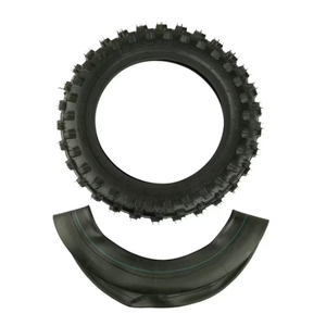 2.50-10 Off Road Tread Dirt Bike Tire & Inner Tube Front/Rear, 1x tire 1x tube