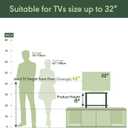 Furinno Turn-N-Tube No Tools 2-Tier Elevated TV Stand, Stainless Steel Tubes, White Oak/Chrome