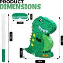 Dinosaur Pinata Bundle with a Blindfold and Bat (17x13x4 Inches), Perfect for Birthday Parties, Animal Theme Parties, Decorations