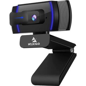 NexiGo N930AF 1080p Webcam with Microphone and Privacy Cover, AutoFocus, Noise Reduction, HD USB Web Camera, for Zoom Meeting YouTube Skype FaceTime, PC Mac Laptop Desktop