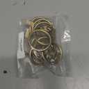 Ivilon Drapery Curtain Clip Rings - Clips Ring for Panels 1.7", Set of 14 Warm Gold