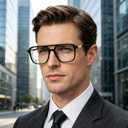 FEISEDY Vintage Blue Light Glasses for Women Men, Trendy Retro Computer Glasses B0265