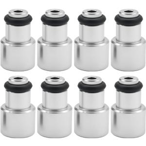 8 PCS Fuel Injector Spacer Extender, High-Strength Aluminum Adapter for LS3 LS7 LS9 L76 to LS2 Manifold, Easy Installation for Automotive Applications
