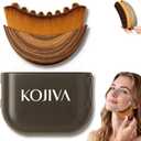 Kojiva Lymphatic Face Brush, Lymphatic Contour Face Brush Curved, Facial Lymphatic Drainage Massager Brush for Sculptingm, Reduce Puffiness & Double Chin Reducer, Improves Skin Glow & Absorption