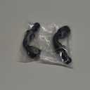 Ucreative 10AN 90 Degree Push Lock Hose Fitting End Black 2PCS