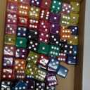 Seenelling 100 Piece 19 mm Casino Style Craps Dice Sets Acrylic and Translucent D6 Dice, Square W/Rounded Edge for Casino, Craps, Table Games and Board Games (Multicolor)