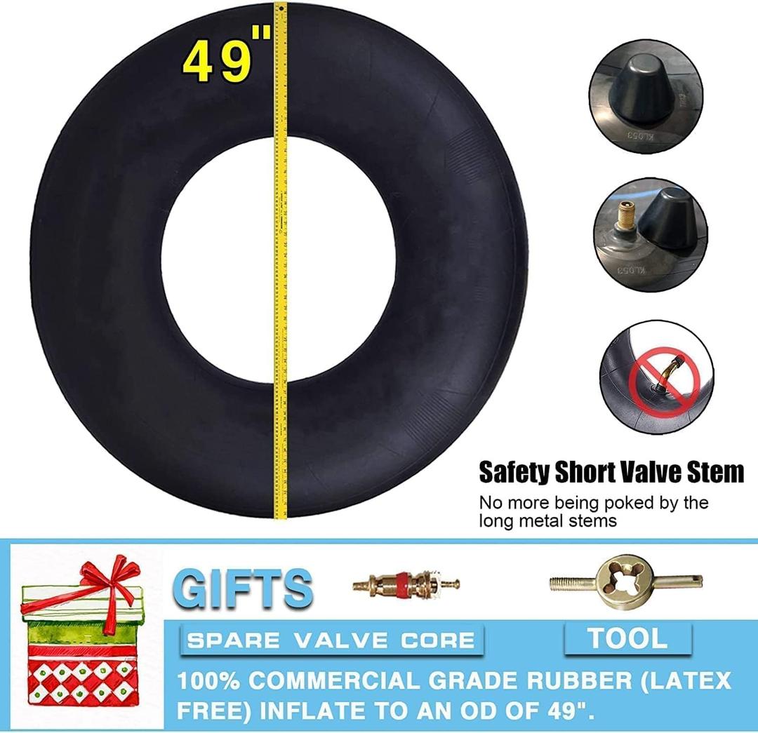 River Tube for Floating Heavy Duty Rubber Snow Tube | River Tube, Sledding Float | Pool Closing Inner Tube | Truck Inner Tubes 49"