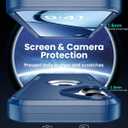 for iPhone 17 Magnetic Case,Compatible with Magsafe,2X Screen Protector,Heavy Duty Protection,Rugged & Durable Phone Case for iPhone 17 Case,Blue