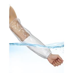 Sosation 50 Pcs Waterproof Arm Cast Cover for Shower Bath, arm Sleeve Protector, Adult Long Cast Bandage Protector Bag Covers for Shower Broken Wound Wrists Elbow (Fingerless, 18 Inch)