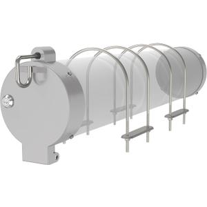 Conduit Carrier Kit for Safe Transport and Hold of 4" PVC Pipe, Reliable Protection Locking Mechanism Strong Stability, Silver