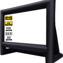 16ft Inflatable Movie Screen Outdoor Projector Screen with Air Blower Storage Bag - Front/Rear Projection, Easy Set Up Blow Up Screen for Backyard Movie Night, Theme Parties, Celebrations