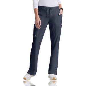 BARCO Grey's Anatomy Scrubs - Mia Scrub Pant for Women, Elastic Back Waist, Mid-Rise Shaped Leg Women's Scrub Pant (XX-Small Petite)