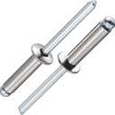 Wensilon (100Pcs)1/4"x5/8" stainless steel blind pro Rivets,Steel handle and stainless steel mandrel