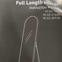 Floor Mirror, 64"x21" Black Full Length Mirror, Arched Mirrors Full Length, Freestanding Mirrors, Arch Floor Length Mirror with Thin Aluminum Frame Hanging or Leaning, Wall Mounted Mirror for Bedroom