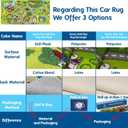 Booooom Jackson Kids Car Rug - 79"x39" Play Mat for Toy Cars, Non-Slip Playroom Rug