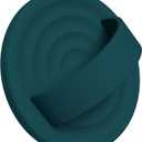 Upgraded Magnetic Phone Grip, Liquid Silicone Soft and Portable, Removable Finger Loop Ring Grip Holder for iPhone, Strong Magnetic Attraction, Compatible with MagSafe Phone Case, Dark Green