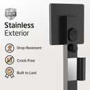 18/8 Stainless Steel Handheld Shower Head, KES High Pressure Rain Shower & Built-in Power Wash with Patented Auto-Reset Design, 70" Long Hose & Adjustable Brass Joint Holder, Matte Black DP300F18-BK