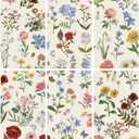 100 Pcs Floral Paper Napkins Watercolor Flower Disposable Paper Hand Towels Vintage Spring Plants Guest Napkins for Wedding Birthday Table Decor Party Supplies4.3"*7.8"