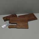 TESLYAR Wood Phone Docking Station for Men - Desk or Nightstand Organizer - Birthday Gifts for Husband, Dad - Anniversary Idea from Wife - Key Holder, Stand Wallet, Watch & Essentials (Bourbon Brown)